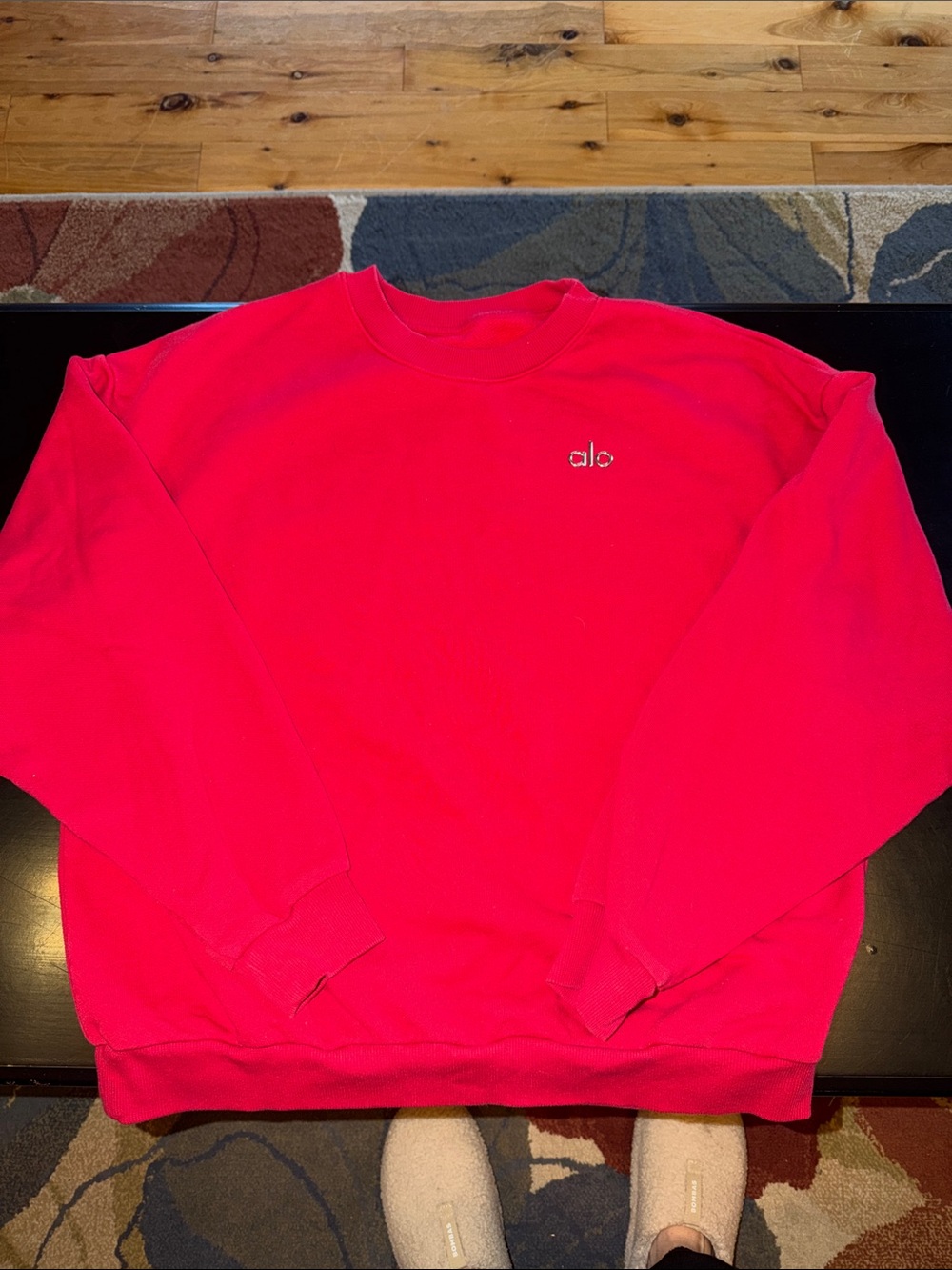 ALO Yoga Accolade Crewneck Sweatshirt Red